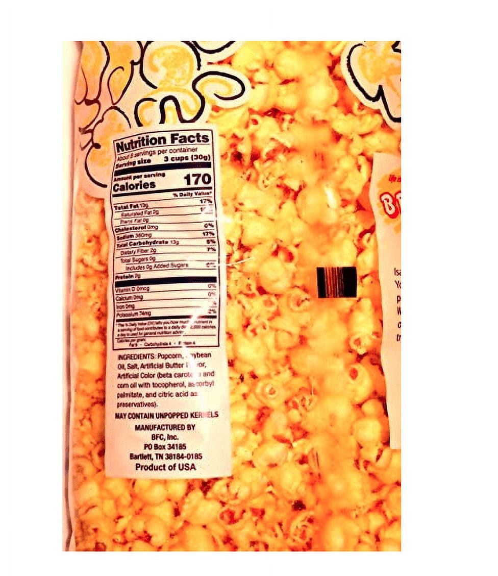 Brim's Movie Theater Butter Flavored Premium Popcorn (large 8 oz Bag)