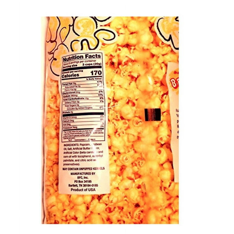 Coated Popcorn Butter Bags