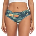 thumbnail image 3 of Women's Underwear Hawaiian Floral Pattern Hipster Panties Underwear for women, Small, 3 of 9