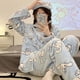 thumbnail image 3 of Sanrio-Pijama largo de felpa Cinnamoroll para niña, conjunto de 2 piezas, ropa de casa, Hello Kitty, Kuromi, Kawaii, regalo, 3 of 4