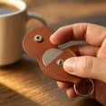 thumbnail image 4 of Keychain Coin Pouch with Leather Pocket Compact Portable Key Ring Holder Card Design for Key Hanging Coin Storage Daily Carry, 4 of 6