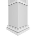 thumbnail image 5 of Ekena Millwork 10"W x 8'H Craftsman Classic Square Non-Tapered X-Board Farmhouse Fretwork Column w/ Prairie Capital & Prairie Base, 5 of 8