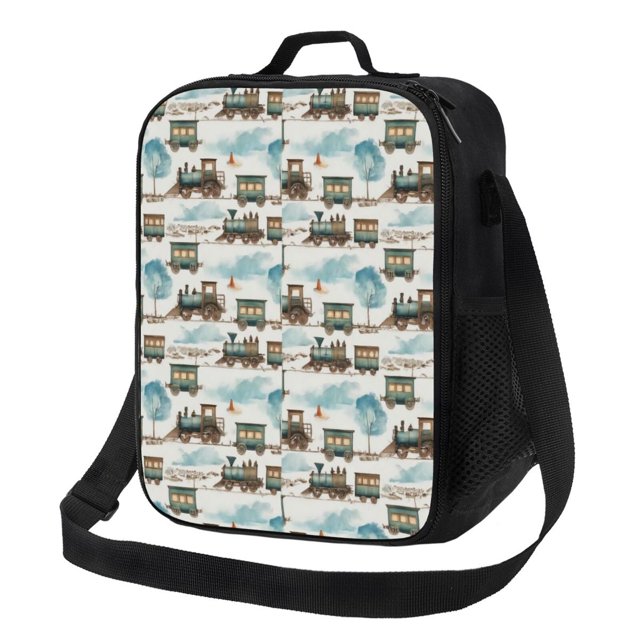 Disketp Transport Train Bolsa Térmica Estampada para Almuerzo, Lonchera para Hombres y Mujeres Adultos