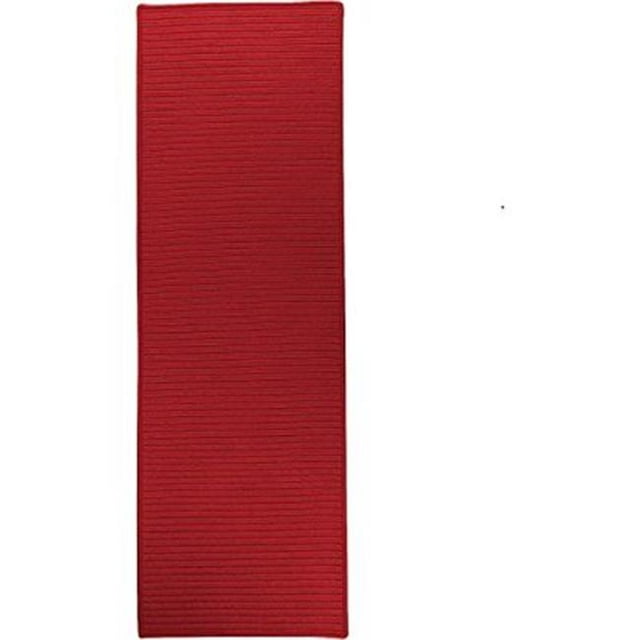 Colonial Mills Tapis RT72R028X072S 2 Pi 4 Po x 6 Pi Rectangulaire Réversible à Tresse Plate Rouge