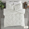 thumbnail image 4 of Home Essence Leena 3 Piece Tufted Cotton Duvet Cover Set, Full/Queen, White, 4 of 9