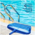 thumbnail image 6 of Happy Date Pool Skimmer  Fine Mesh Leaf Rake Catcher with  Net Bag, Replacement for Standard Pole, Heavy Duty Water Cleaning Tool for Swimming Pool Pond Spa Fast Debris Pickup Removal, 6 of 7