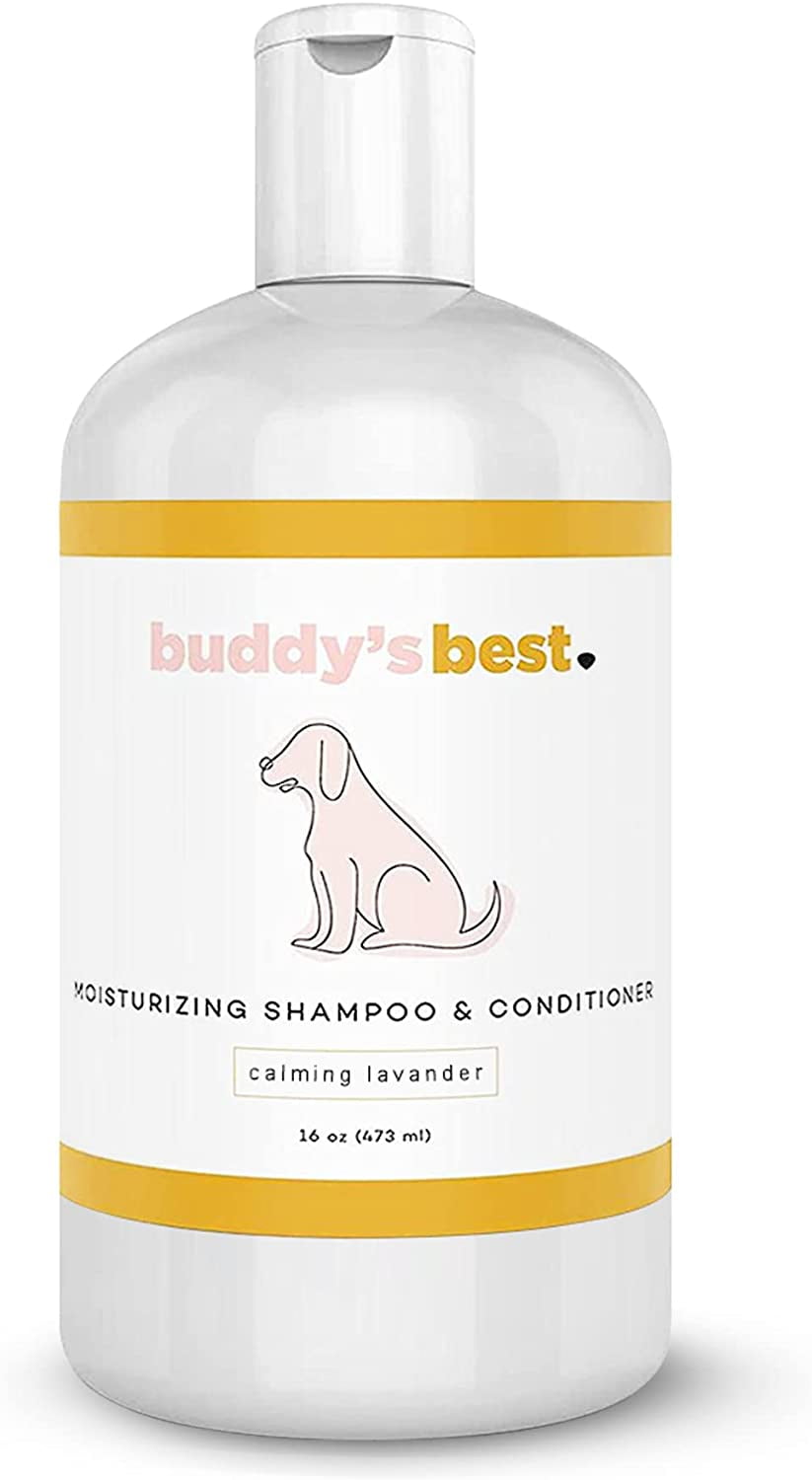 Buddy's Best, Dog Shampoo and Conditioner in One - Hypoallergenic, Oatmeal Shampoo for Dogs with Sensitive Skin - Moisturizing Dog Wash