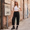 thumbnail image 7 of longantii Wide Leg Sweatpants Women Low Rise Baggy Sweatpants Y2K Drawstring Cotton Lounge Pants Womens Fall Fashion 2026, 7 of 7