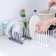 thumbnail image 5 of Escurridor de platos de plástico de 2 piezas para platos, cuencos, tazas, tapas de ollas, tablas de cortar y libros - 6 rejillas, 5 of 5