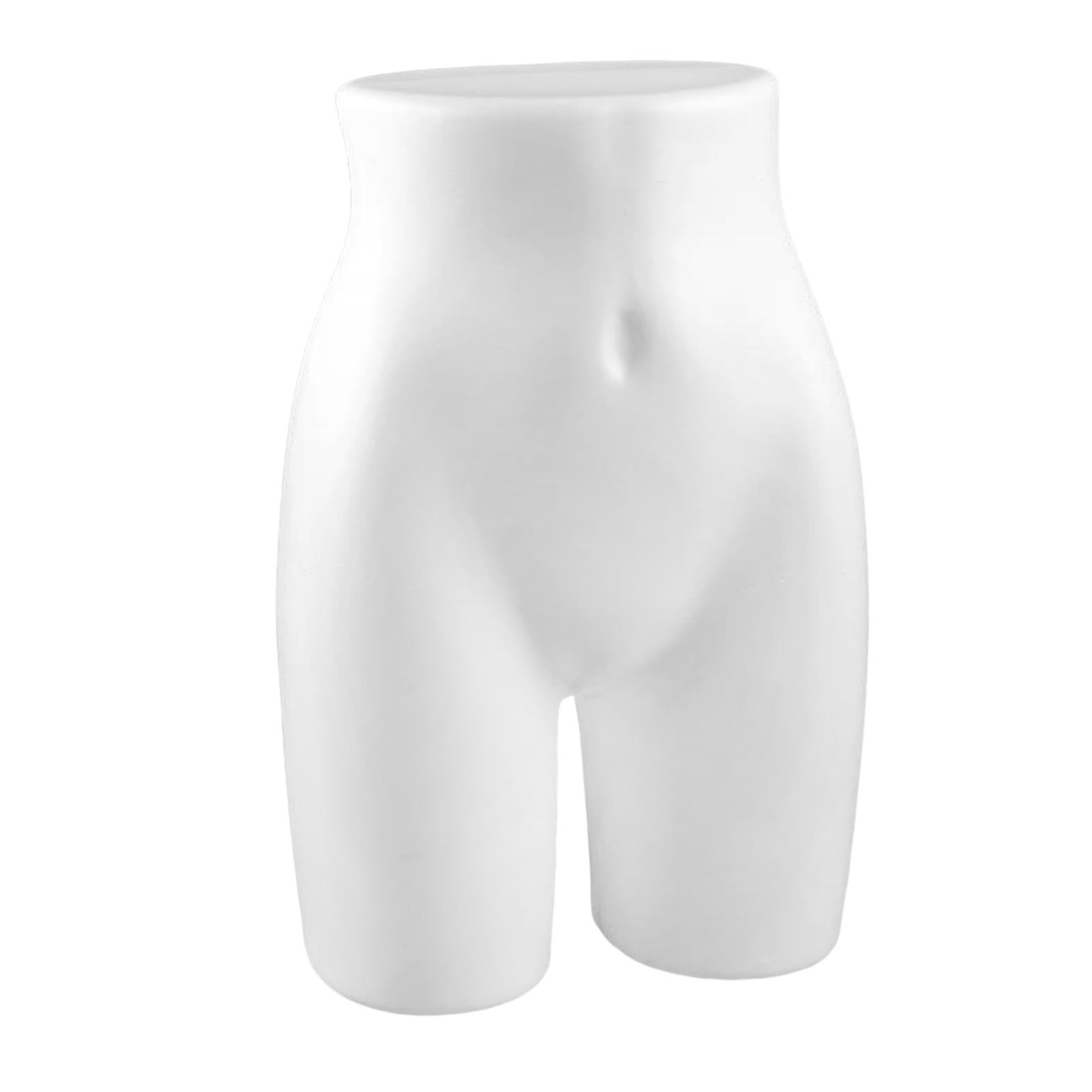 Abbraccia Panty Mannequin Holder Half Decor Hip Display Stand Underwear Model for Countertop Cloakroom Swimwear Underpants White