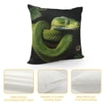 thumbnail image 4 of Snake Pillow Covers  Abstract Jungle Green Animal Decor Cushion Cases for Kids Teens Adults Jungle Natural Wildlife Print Cushion Covers for Living Room Office, 4 of 5