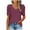 Purple womens tops summer, variant on USSUMA Solid Color Comfy T-Shirts for Women Trendy Short Sleeve Cute Puff Sleeve Dressy Blouse Casual Tops Summer V Neck Women's Tunics Plus Size Shirt 2022