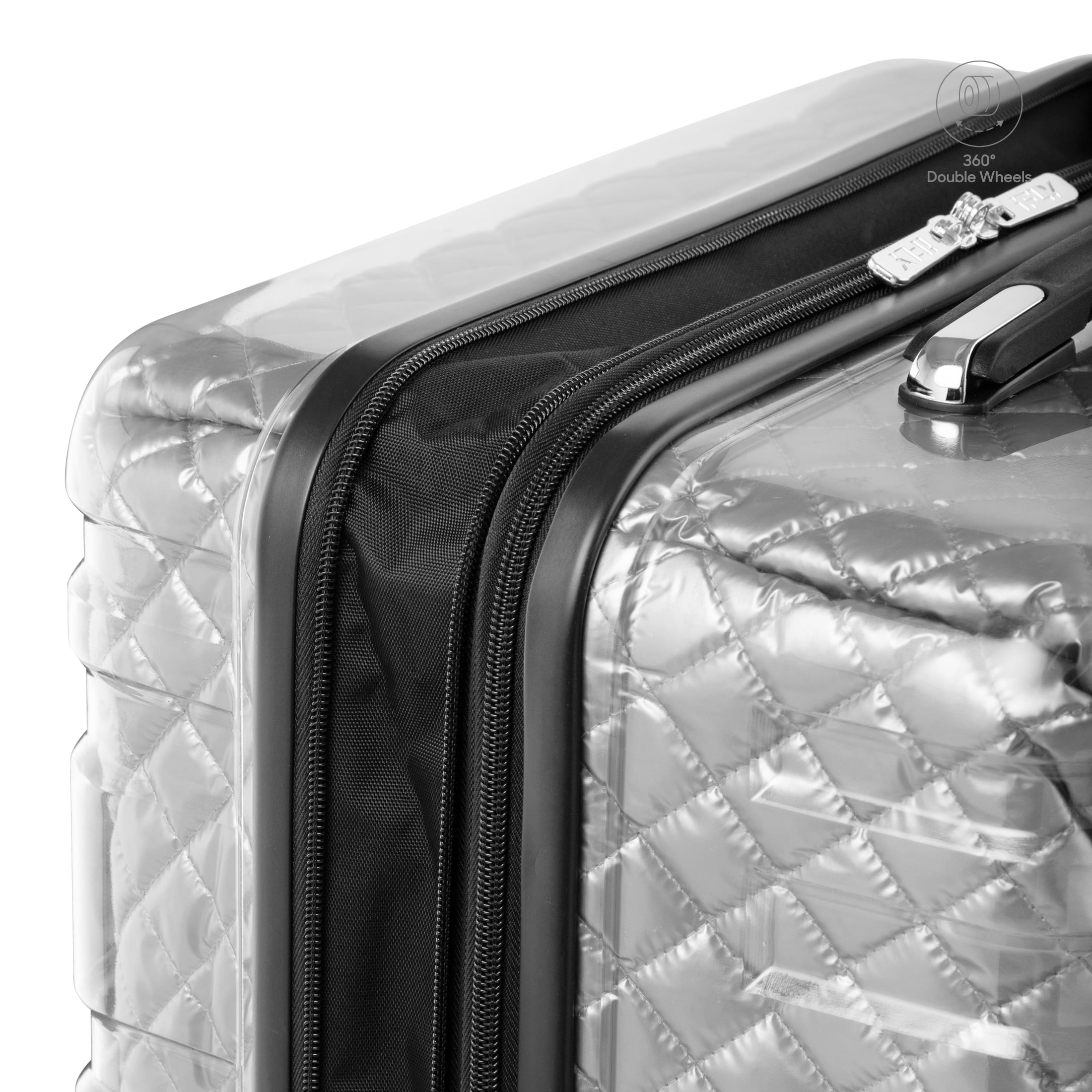IFLY Hardside Spectre Versus Clear Luggage 28 Checked Luggage