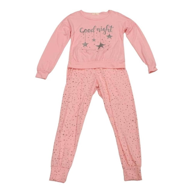 Pijama Secret Treasure Teen para Niña Playera y Pantalón Estampados Rosa Talla 10