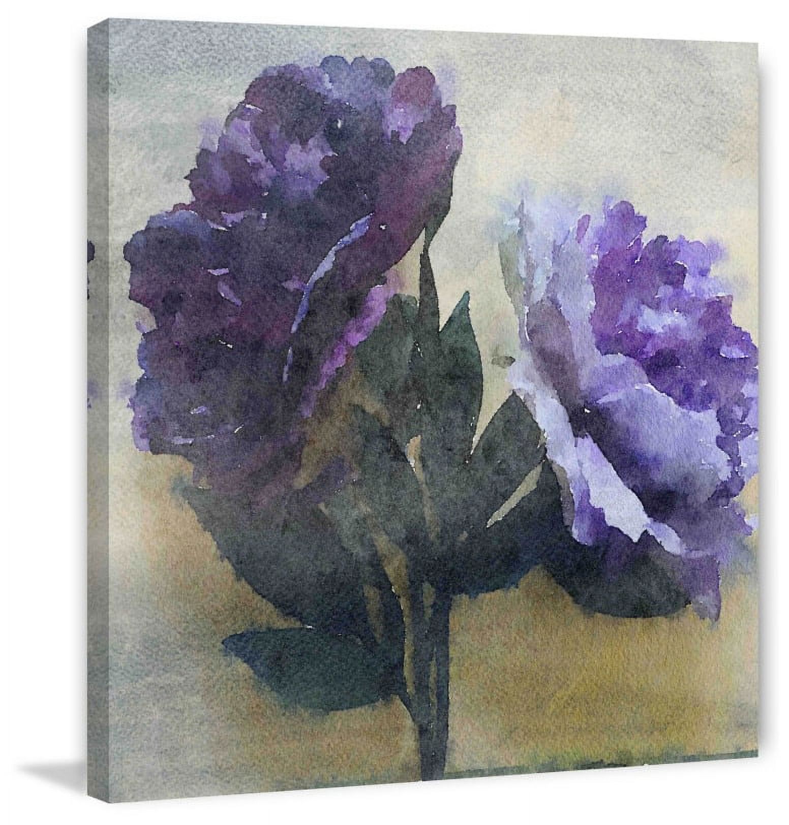 Marmont Hill - "Purple Majesty 3" by Irena Orlov Painting Print on Wrapped Canvas