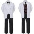 thumbnail image 2 of 6pc Color Bow Tie + New Baby Toddler Boy Black Wedding Suit Tuxedo S-20 New Teen, 2 of 3