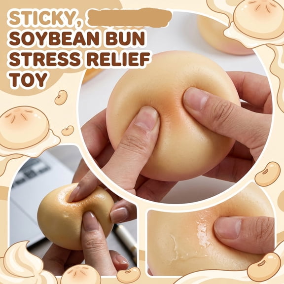 2026 New soybean bun ,Super Soft Giant Dumpling, Mystery Dumpling ,Stress Relief Dumplings for Everyone Anxiety Relief