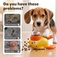 thumbnail image 3 of Dog Interactive Treat Dispenser, 2026 New Yellow Duck Cat Treat Dispenser, Interactive Dog Food Dispenser with Button, Dog Food Slow Treat Feeding Dispenser for Small & Large Cats Dogs, 3 of 7