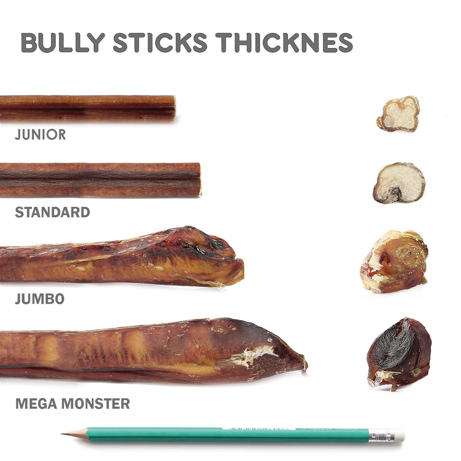 SuperCan BullySticks BLL-12-ST-8 12 in. Standard - 8 Piece
