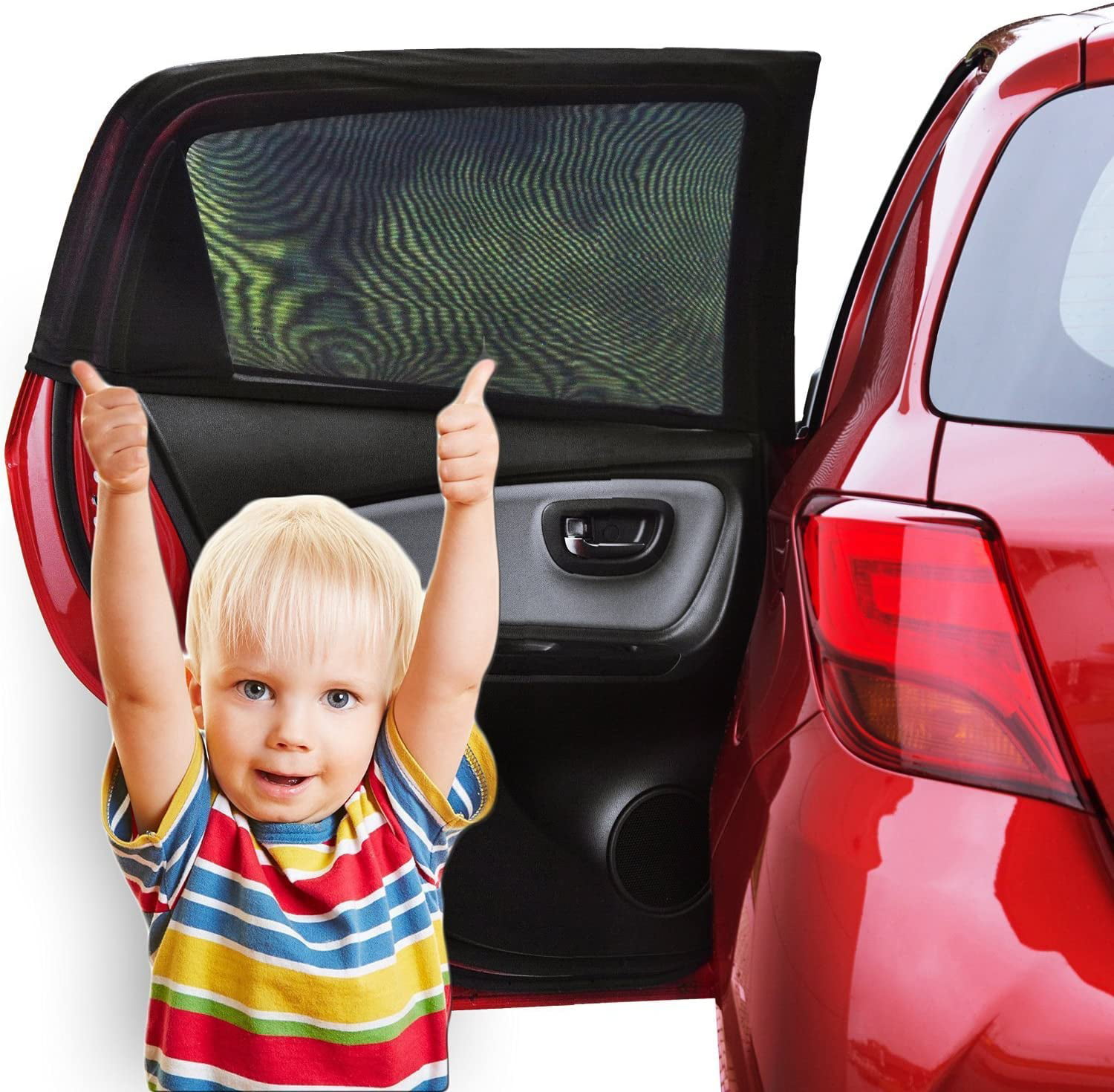 Auto Static Cling Sun shades Protector Pack of 2 Baby Car Window Sunshade 