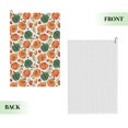 thumbnail image 2 of Pofeuu Autumn Pumpkins Print Premium Golf Towel with Carabiner Clip Absorbent Microfiber Waffle Pattern Golf Towel for Golf Bag Trolly Belt Loop, 2 of 8