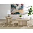 thumbnail image 2 of Coaster Devar 2-piece Square Engineered Wood Coffee Table Set in Distressed Pine, 2 of 15
