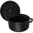 thumbnail image 6 of STAUB Cast Iron Dutch Oven 4-qt Round Cocotte, Made in France, Serves 3-4, Matte Black, 6 of 18