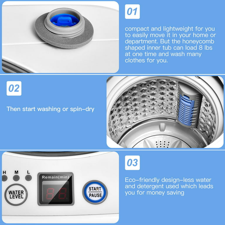 Giantex Portable Washing Machine, Full Automatic Washer and Dryer