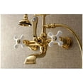 thumbnail image 4 of Kingston Brass Wall-Mount Clawfoot Tub Faucets With Polished Chrome AE560T1, 4 of 7
