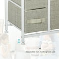 thumbnail image 5 of HOMCOM 7-Drawer Fabric Storage Tower, Grey, 25" W x 11.75" D x 28" H, Lightweight, Easy Assembly, 5 of 9