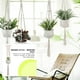 thumbnail image 5 of Yuarrent Cestas colgantes 100 hechas a mano, soporte para plantas, macramé, colgador de plantas, maceta para colgar en la pared interior, soporte para Jardín y Patio No.14 Yuarrent HA001777-14, 5 of 6