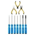 thumbnail image 1 of Destyer Kit d'Outils de Tournevis à Manche Court Durable Rc Grand Application Diverses Tâches Bleu, 1 of 6