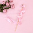 thumbnail image 2 of 20Pcs Wedding Birthday Party Silk Lace Ribbon with Bells Streamers Wands Fairy Stick (Pink), 2 of 8