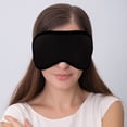 thumbnail image 3 of Máscara de ojos de espuma viscoelástica 3D con tapón para los oídos para dormir, máscara de sueño contorneada 3D mejorada, máscara de ojos ajustable ultra suave y transpirable para dormir, venda, 3 of 8