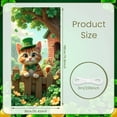 thumbnail image 2 of Green Hat St. Patrick's Day Banner Shamrock Pattern Clover Backdrop Orange Green Bow Tie Theme Background for St. Patrick's Day Party Irish Festival Celebration Photo Shoot, 2 of 9