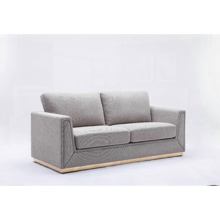 Gray Linen Sofa from Valin - Suitable for Living Room, Meeting Room & Small Apartment - Sturdy & Comfortable