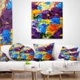 thumbnail image 4 of Designart Heavily Textured Abstract Flowers - Abstract Throw Pillow - 12x20, 4 of 5