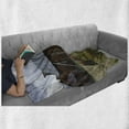 thumbnail image 6 of United States Soft Flannel Fleece Throw Blanket, California Old Barn of a Country House American Rural View, Cozy Plush for Indoor and Outdoor Use, 70" x 90", Olive Green Purple Grey, by Ambesonne, 6 of 6