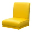 thumbnail image 4 of Tapa trasera corta Slipcover Fundas De Silla Elásticas Fundas Antideslizantes Taburete Con Respaldo Corto Asiento Bar Pub Amarillo, 4 of 9