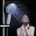 thumbnail image 2 of Cabezal de ducha LED de mano, 3 colores, cambio al agua, cabezal de ducha LED con sensor de temperatura, rociador de ducha con control de temperatura Feliz Sencillez, 2 of 3