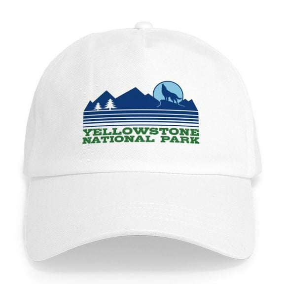 CafePress - Yellowstone National Park Cap - Adjustable 100% Brushed Unisex Casual Cotton Baseball Cap, Beige, 1