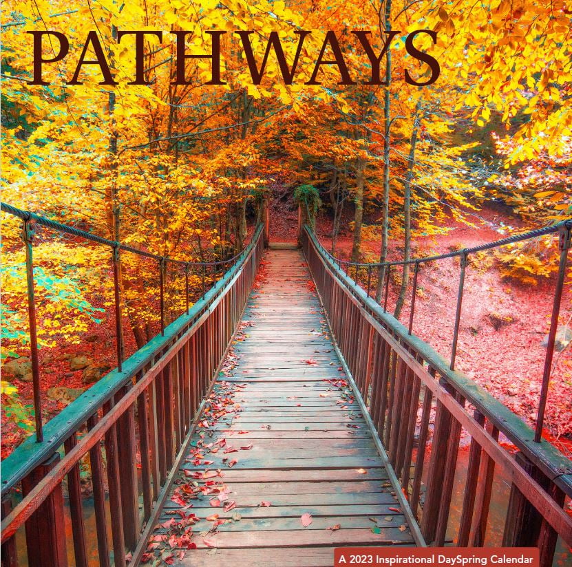 2023 Mini Wall Calendar - Pathways- 7"x7" by Dayspring