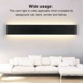 thumbnail image 4 of Advancent Lámpara LED de pared para dormitorio, mesita de noche, escaleras, decoración de ambientes, luz de pasillo, iluminación para el hogar, sala de Iluminación y accesorios 14cm Negro Advancent HA066968-01, 4 of 6