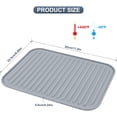 thumbnail image 2 of ORUYROP Silicone Trivets Mat Pot Holdes, Silicone Trivets for Hot Pots and Pans, Hot Pads Counter Mat Heat Resistant 2 Pack, Size:9x12 Inch, Rectangular, Grey, Silicone Trivets, 2 of 7