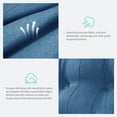 thumbnail image 4 of WOWMAX Rectangular Headboard Reading Body Pillow Bedside Oversized Throw Cushion Extra Large Backrest Lumbar Pillows Positioning Back Support Bolster for Bed Sofa Couch Linen Blue Queen, 4 of 5