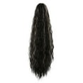 thumbnail image 5 of Curly Ponytail Extension Highlights Brown Golden Claw Clip Ponytail Extension Synthetic Hair Extensions, 5 of 7