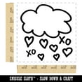 thumbnail image 2 of Showers of Love Hearts Self-Inking Rubber Stamp Ink Stamper - Red Ink - Large 1-1/2 Inch, 2 of 7