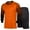 Orange, variant on Sholeno Youth Men Football Goalkeeper Jersey Soccer Uniform Set Padded Long Sleeve Goalie Shirt and Shorts Red M