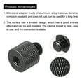 thumbnail image 4 of Uxcell Mic Stand Adapter M6 Female to 3/8 Male Camera Screw Thread Adapter for Microphone Tripod Stand Black 2 Pack, 4 of 6