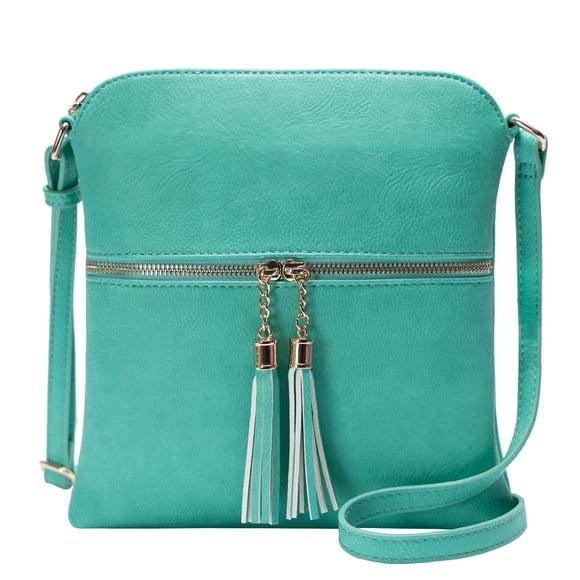 Solene Bolso Bandolera Mediano Ligero para Mujer con Borla, Bolsos Bandolera de Tamaño Perfecto para Uso Diario, Viajes